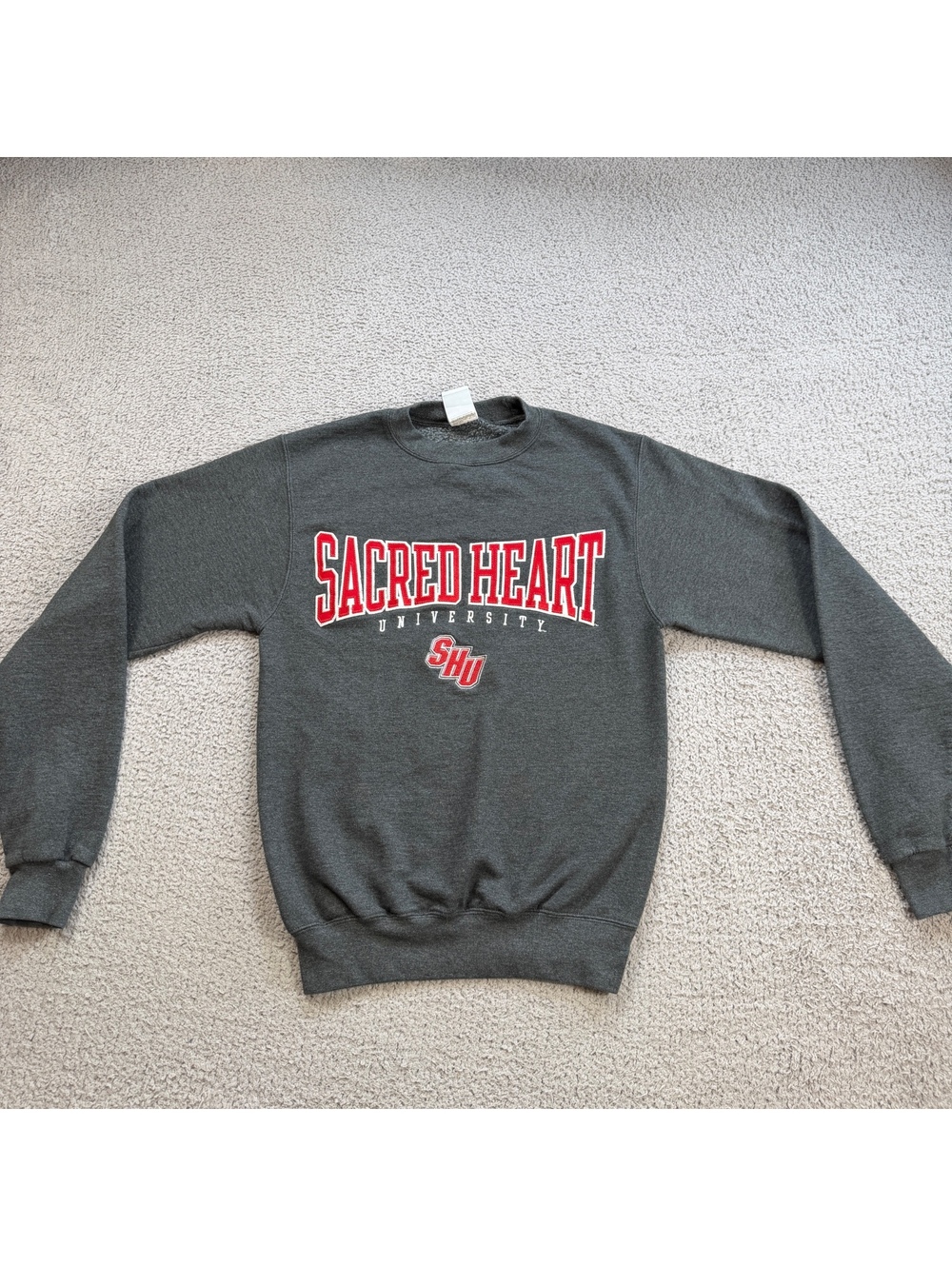Vintage Champion Sacred Heart University SHU Appliqué Crewneck Sweatshirt XS
